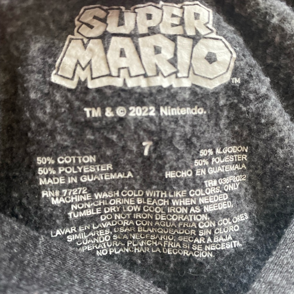 Nintendo Super Mario Brothers boys hoodie - Picture 3 of 7